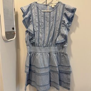 Chelsea & Violet Light Blue Ruffle Dress